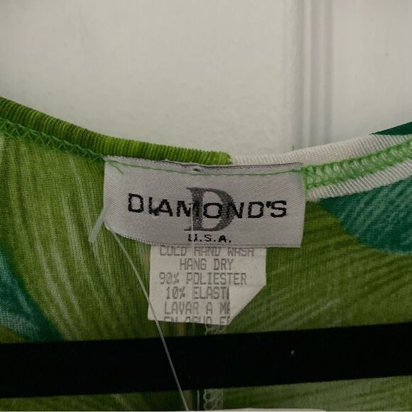 Diamond Vintage Floral Stretchy Summer Maxi Dress Womens Size Small - Picture 5 of 6